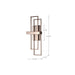 Myhouse Lighting Nuvo Lighting - 62-125 - LED Wall Sconce - Frame - Hazel Bronze