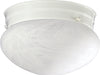 Myhouse Lighting Quorum - 3021-6-6 - One Light Ceiling Mount - 3021 Faux Alabaster Mushrooms - White