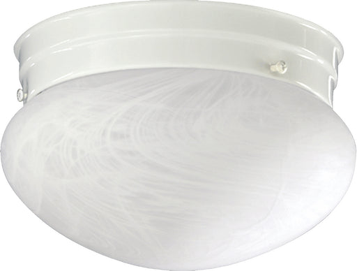 Myhouse Lighting Quorum - 3021-8-6 - Two Light Ceiling Mount - 3021 Faux Alabaster Mushrooms - White