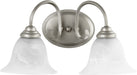 Myhouse Lighting Quorum - 5110-2-64 - Two Light Vanity - Spencer - Classic Nickel