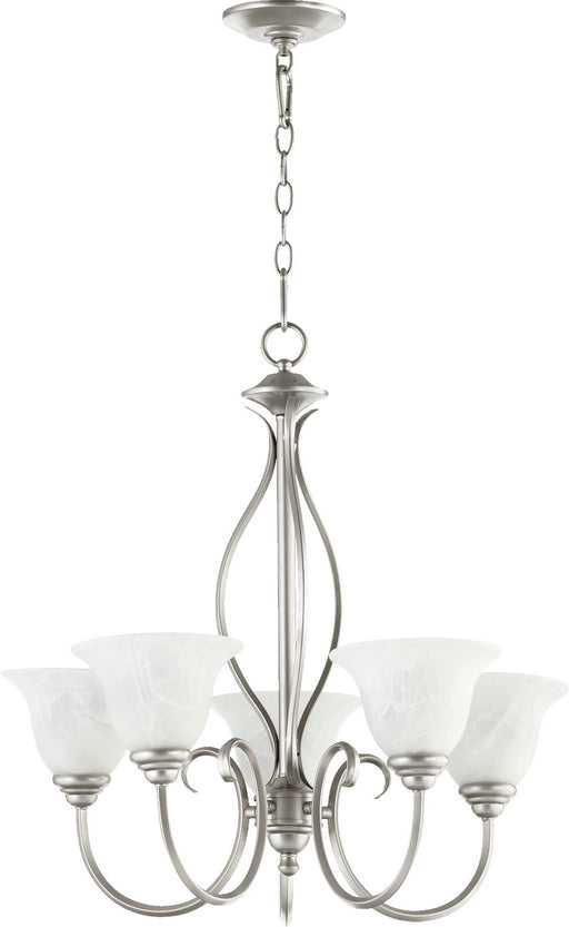 Myhouse Lighting Quorum - 6010-5-64 - Five Light Chandelier - Spencer - Classic Nickel