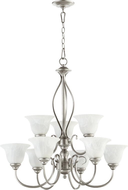 Myhouse Lighting Quorum - 6010-9-64 - Nine Light Chandelier - Spencer - Classic Nickel