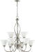 Myhouse Lighting Quorum - 6010-9-64 - Nine Light Chandelier - Spencer - Classic Nickel