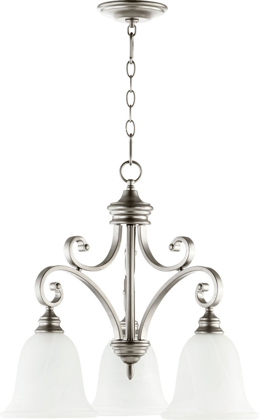 Myhouse Lighting Quorum - 6354-3-64 - Three Light Chandelier - Bryant - Classic Nickel