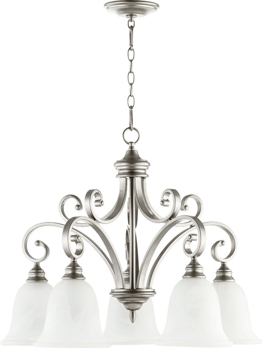 Myhouse Lighting Quorum - 6354-5-64 - Five Light Chandelier - Bryant - Classic Nickel