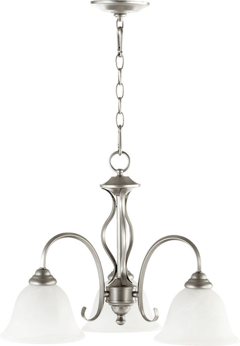 Myhouse Lighting Quorum - 6410-3-64 - Three Light Chandelier - Spencer - Classic Nickel