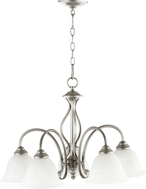 Myhouse Lighting Quorum - 6410-5-64 - Five Light Chandelier - Spencer - Classic Nickel