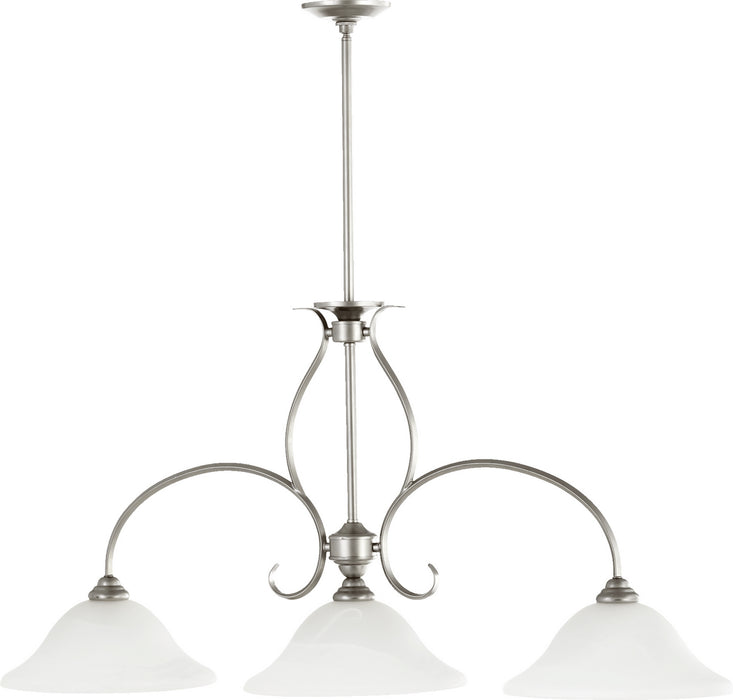 Myhouse Lighting Quorum - 6510-3-64 - Three Light Island Pendant - Spencer - Classic Nickel