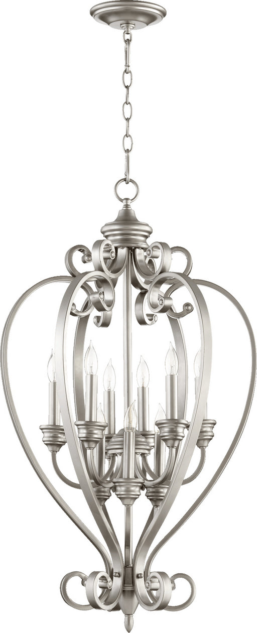 Myhouse Lighting Quorum - 6854-9-64 - Nine Light Entry Pendant - Bryant - Classic Nickel