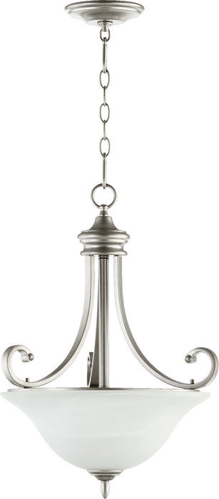 Myhouse Lighting Quorum - 8154-3-64 - Three Light Pendant - Bryant - Classic Nickel