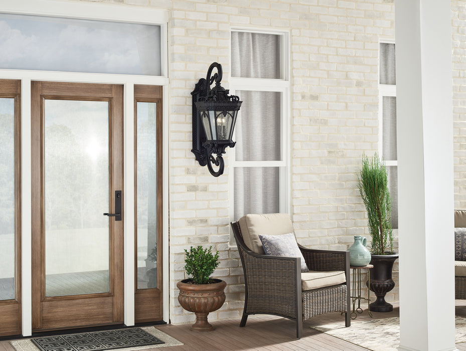 Myhouse Lighting Kichler - 9359BKT - Four Light Outdoor Wall Mount - Tournai - Textured Black