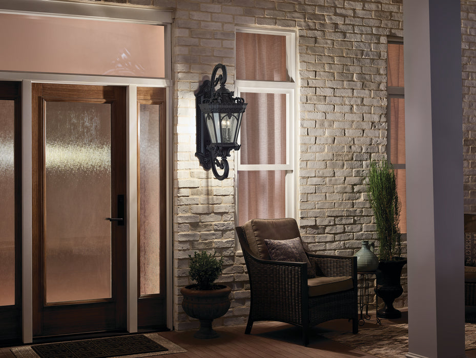 Myhouse Lighting Kichler - 9359BKT - Four Light Outdoor Wall Mount - Tournai - Textured Black