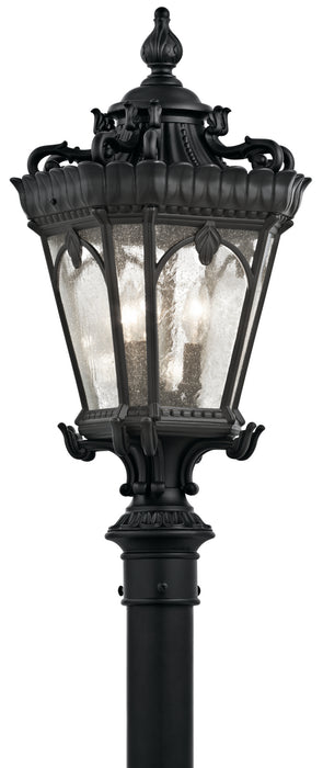 Myhouse Lighting Kichler - 9558BKT - Three Light Outdoor Post Mount - Tournai - Textured Black