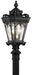 Myhouse Lighting Kichler - 9558BKT - Three Light Outdoor Post Mount - Tournai - Textured Black