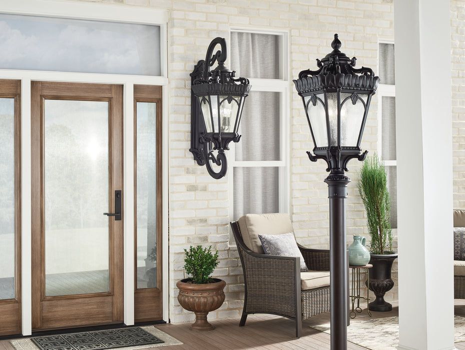 Myhouse Lighting Kichler - 9559BKT - Four Light Outdoor Post Mount - Tournai - Textured Black