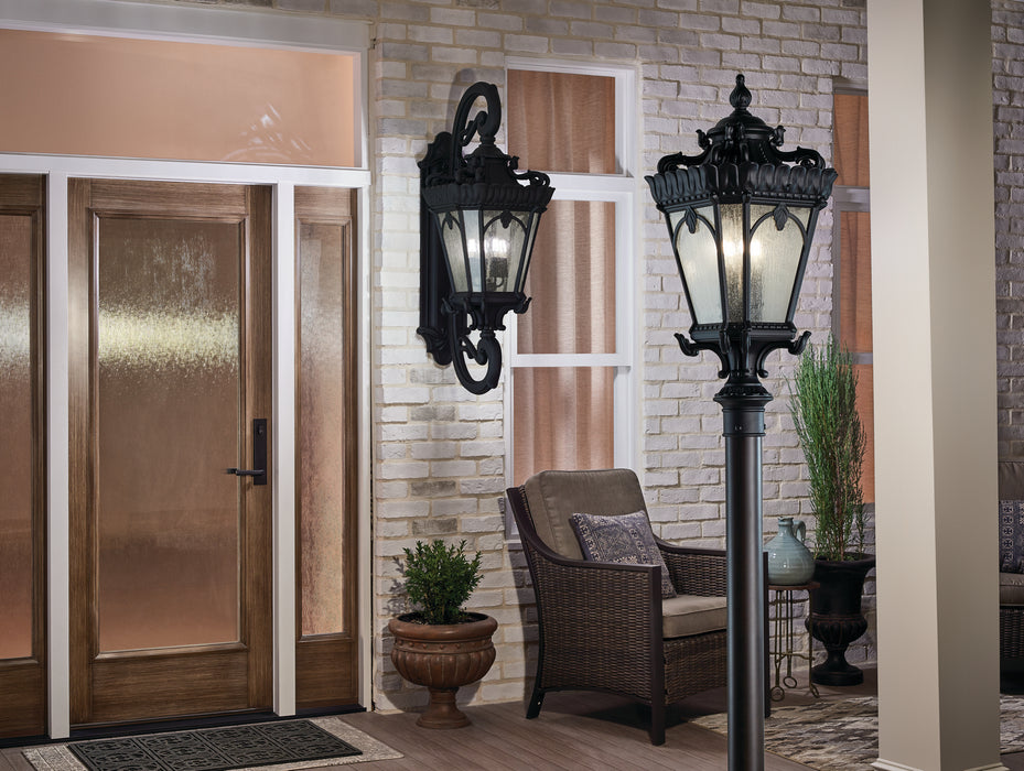 Myhouse Lighting Kichler - 9559BKT - Four Light Outdoor Post Mount - Tournai - Textured Black