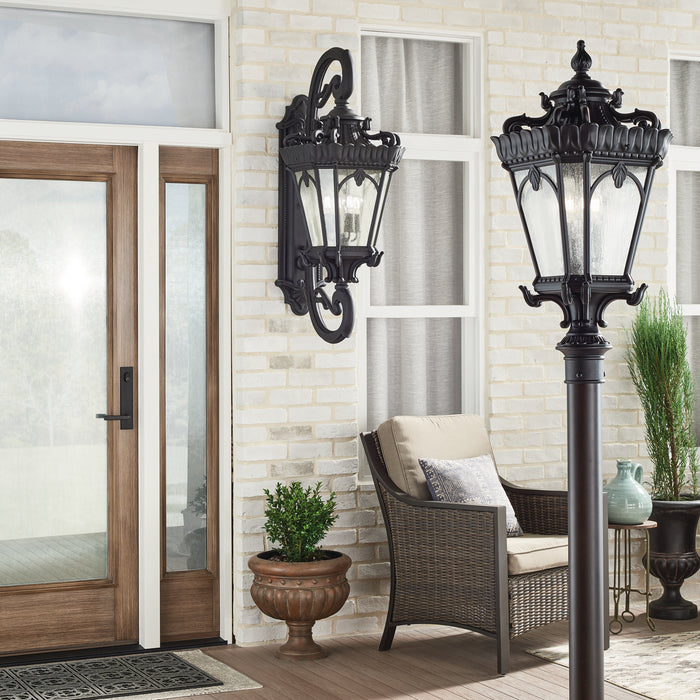 Myhouse Lighting Kichler - 9559BKT - Four Light Outdoor Post Mount - Tournai - Textured Black