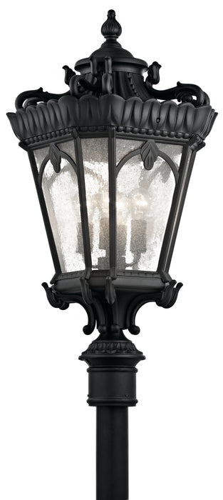 Myhouse Lighting Kichler - 9565BKT - Four Light Outdoor Post Mount - Tournai - Textured Black