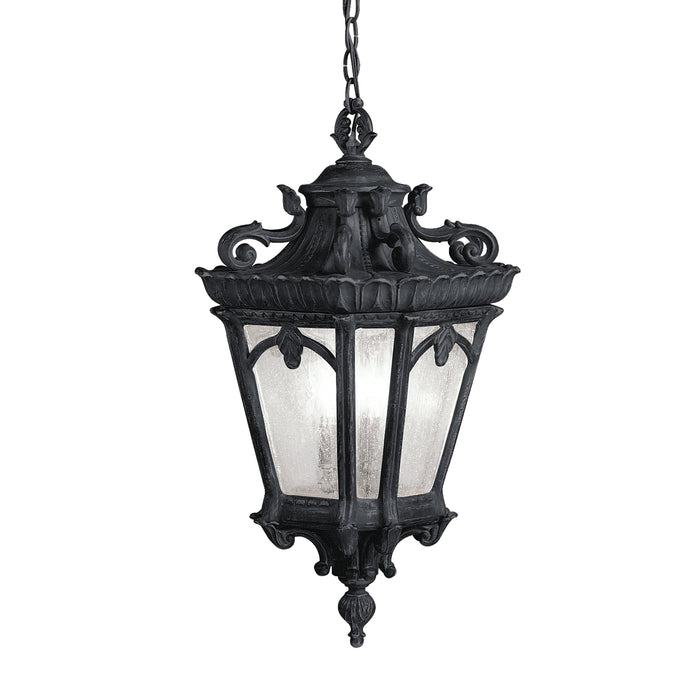 Myhouse Lighting Kichler - 9855BKT - Three Light Outdoor Pendant - Tournai - Textured Black