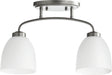 Myhouse Lighting Quorum - 3260-2-64 - Two Light Ceiling Mount - Reyes - Classic Nickel