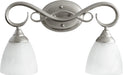 Myhouse Lighting Quorum - 5108-2-64 - Two Light Vanity - Powell - Classic Nickel