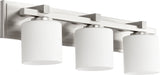 Myhouse Lighting Quorum - 5369-3-65 - Three Light Vanity - 5369 Vanities - Satin Nickel