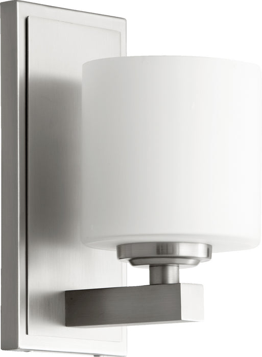 Myhouse Lighting Quorum - 5669-1-65 - One Light Wall Mount - 5669 Cylinder Lighting Series - Satin Nickel