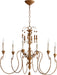 Myhouse Lighting Quorum - 6006-6-94 - Six Light Chandelier - Salento - French Umber