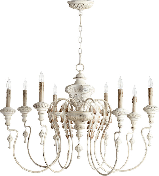 Myhouse Lighting Quorum - 6006-8-70 - Eight Light Chandelier - Salento - Persian White