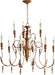 Myhouse Lighting Quorum - 6006-9-94 - Nine Light Chandelier - Salento - French Umber