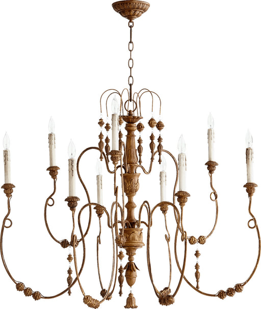 Myhouse Lighting Quorum - 6206-9-94 - Nine Light Chandelier - Salento - French Umber