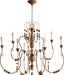 Myhouse Lighting Quorum - 6206-9-94 - Nine Light Chandelier - Salento - French Umber