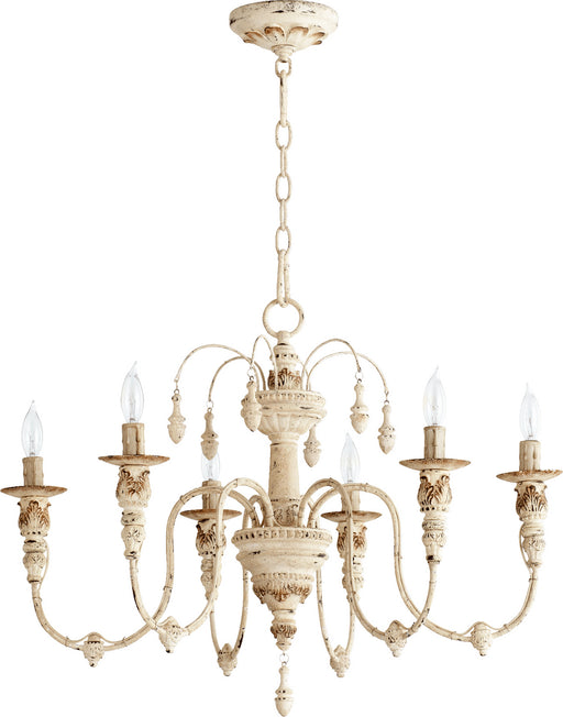 Myhouse Lighting Quorum - 6316-6-70 - Six Light Chandelier - Salento - Persian White