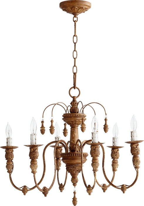 Myhouse Lighting Quorum - 6316-6-94 - Six Light Chandelier - Salento - French Umber