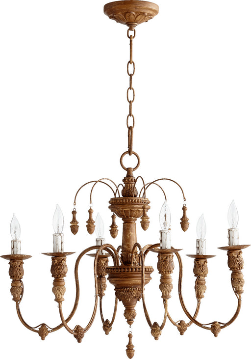 Myhouse Lighting Quorum - 6316-6-94 - Six Light Chandelier - Salento - French Umber