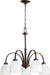 Myhouse Lighting Quorum - 6360-5-86 - Five Light Chandelier - Reyes - Oiled Bronze