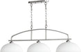 Myhouse Lighting Quorum - 6660-3-64 - Three Light Island Pendant - Reyes - Classic Nickel