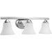 Myhouse Lighting Progress Lighting - P2010-15 - Three Light Bath Bracket - Adorn - Polished Chrome