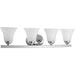 Myhouse Lighting Progress Lighting - P2011-15 - Four Light Bath Bracket - Adorn - Polished Chrome