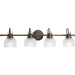 Myhouse Lighting Progress Lighting - P2997-74 - Four Light Bath Bracket - Archie - Venetian Bronze