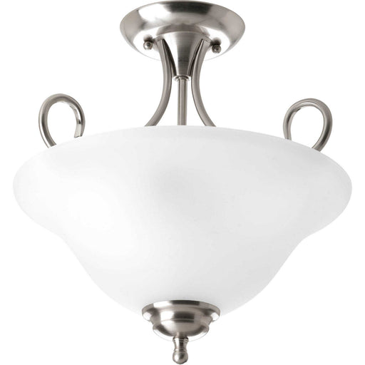 Myhouse Lighting Progress Lighting - P3460-09ET - Two Light Semi-Flush Mount - Melon - Brushed Nickel