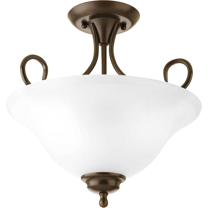 Myhouse Lighting Progress Lighting - P3460-20ET - Two Light Semi-Flush Mount - Melon - Antique Bronze