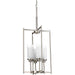 Myhouse Lighting Progress Lighting - P3977-09 - Four Light Foyer Pendant - Alexa - Brushed Nickel