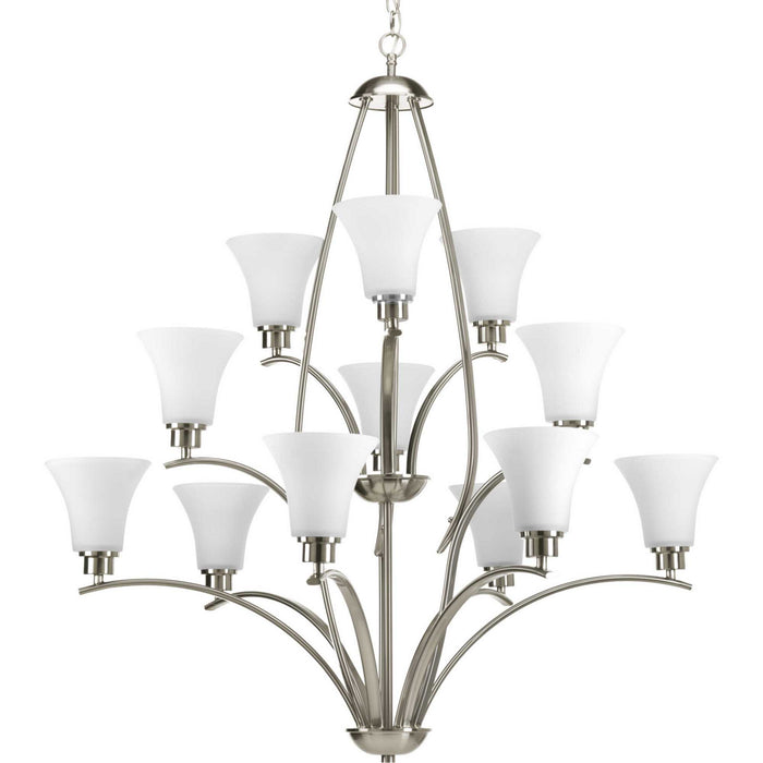 Myhouse Lighting Progress Lighting - P4497-09 - 12 Light Chandelier - Joy - Brushed Nickel