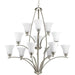 Myhouse Lighting Progress Lighting - P4497-09 - 12 Light Chandelier - Joy - Brushed Nickel