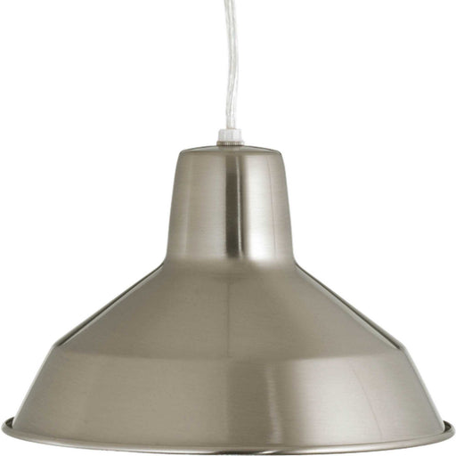 Myhouse Lighting Progress Lighting - P5087-09 - One Light Pendant - Metal Shade Pendant - Brushed Nickel