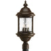 Myhouse Lighting Progress Lighting - P5450-20 - Three Light Post Lantern - Ashmore - Antique Bronze