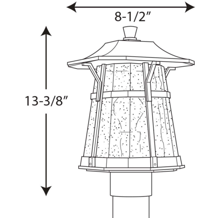 Myhouse Lighting Progress Lighting - P5479-84 - One Light Post Lantern - Derby - Espresso