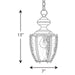 Myhouse Lighting Progress Lighting - P5565-20 - One Light Lantern - Roman Coach - Antique Bronze