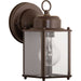 Myhouse Lighting Progress Lighting - P5607-20 - One Light Wall Lantern - Flat Glass Lantern - Antique Bronze